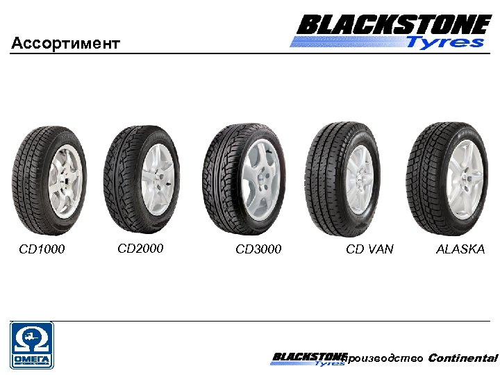Ассортимент CD 1000 CD 2000 CD 3000 CD VAN ALASKA - производство Continental 