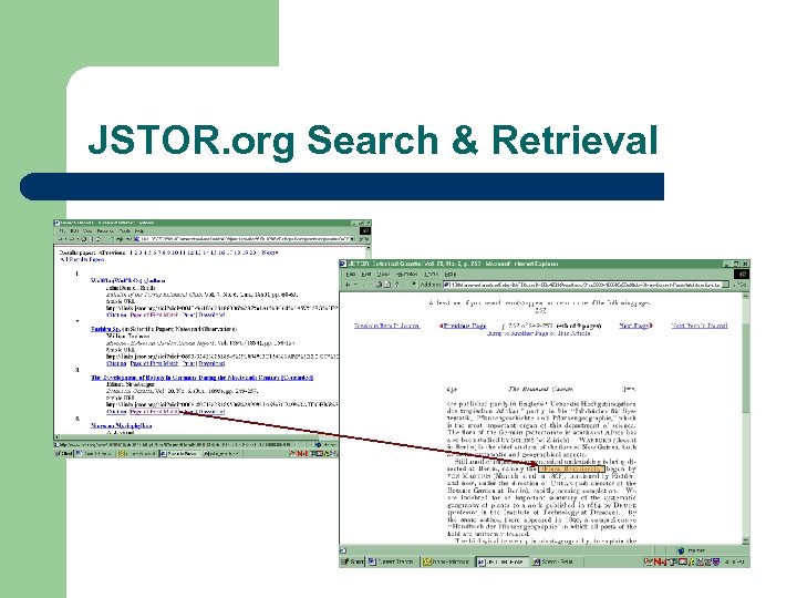 JSTOR. org Search & Retrieval 