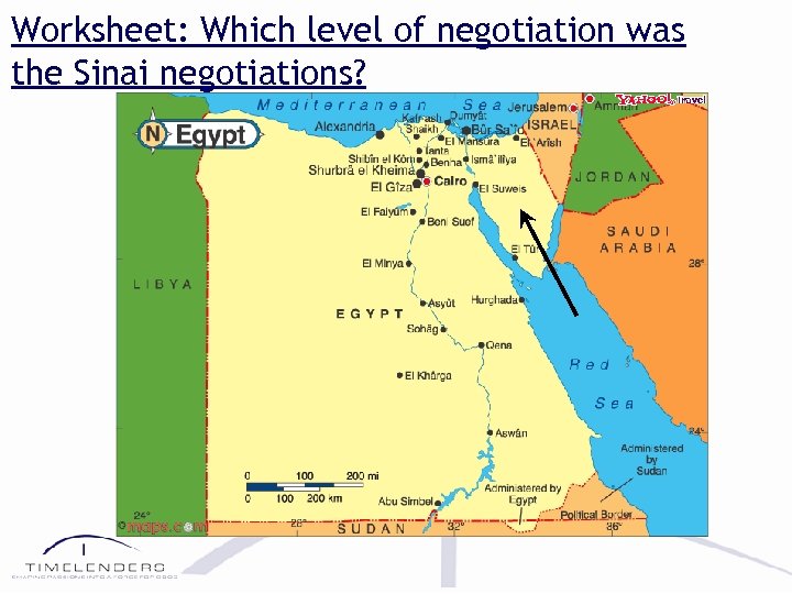 Worksheet: Which level of negotiation was the Sinai negotiations? 