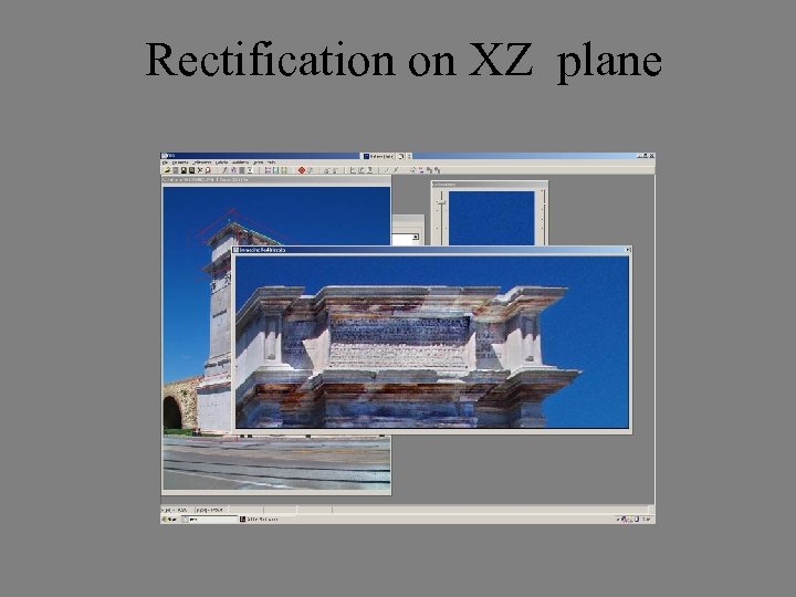  Rectification on XZ plane 