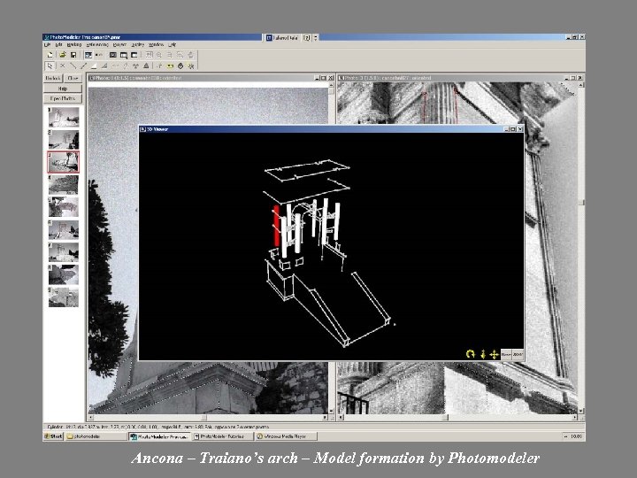 Ancona – Traiano’s arch – Model formation by Photomodeler 