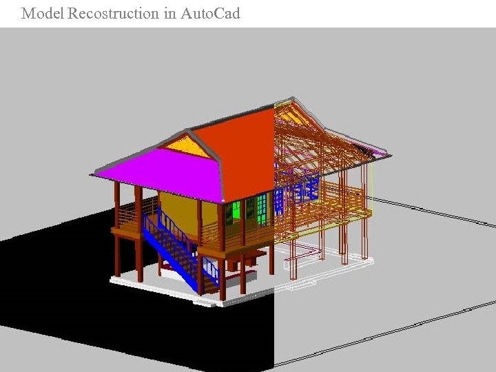 Model Recostruction in Auto. Cad 