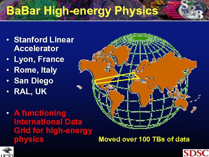 Ba. Bar High-energy Physics • Stanford Linear Accelerator • Lyon, France • Rome, Italy