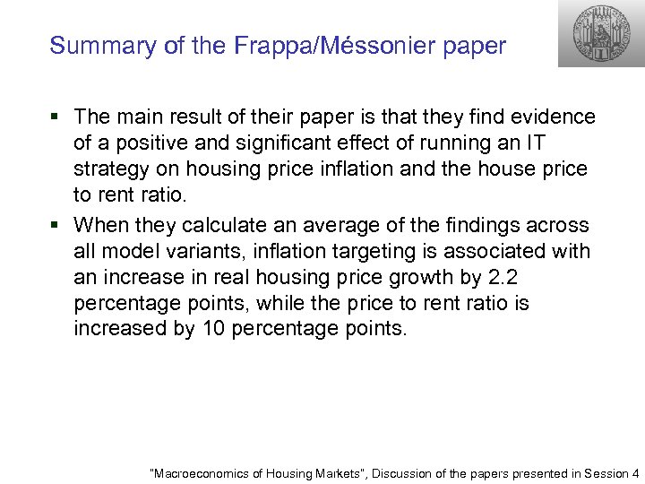 Summary of the Frappa/Méssonier paper § The main result of their paper is that