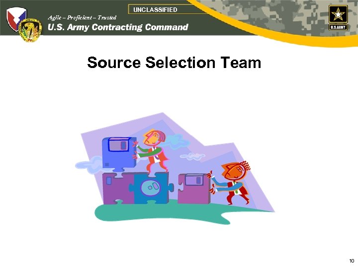 UNCLASSIFIED Agile – Proficient – Trusted Source Selection Team 10 