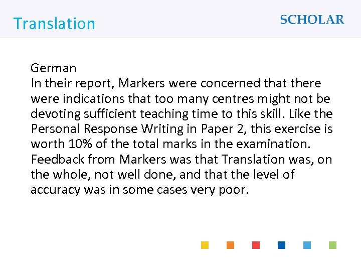 What would you like to learn? Translation German In their report, Markers were concerned