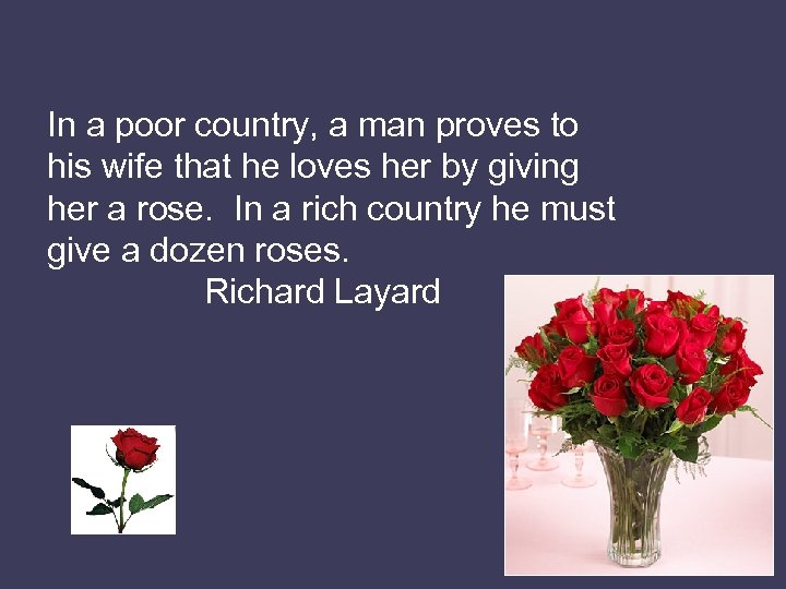 In a poor country, a man proves to his wife that he loves her