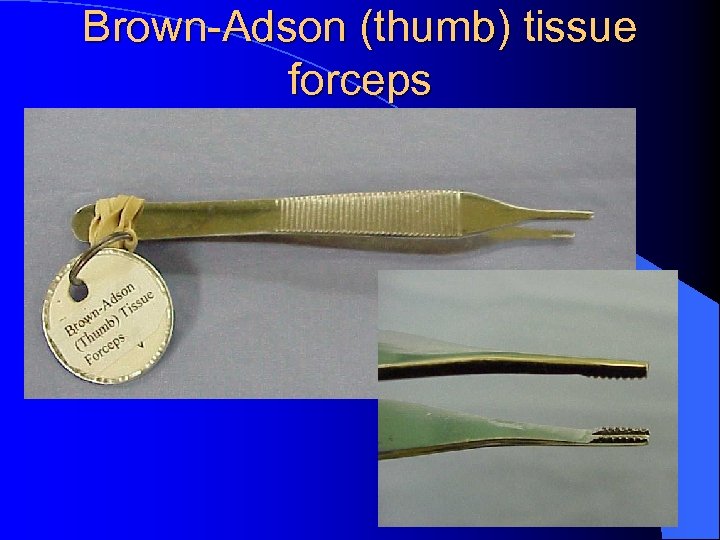 Brown-Adson (thumb) tissue forceps 