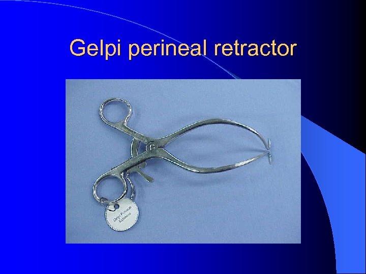 Gelpi perineal retractor 