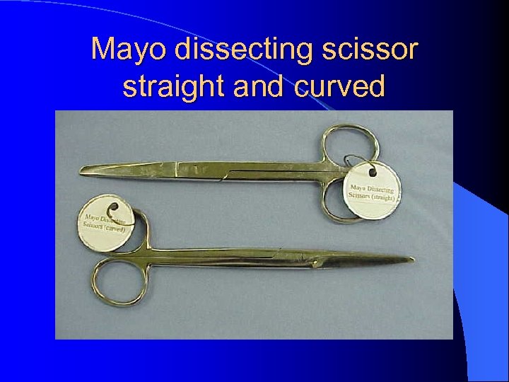 Mayo dissecting scissor straight and curved 