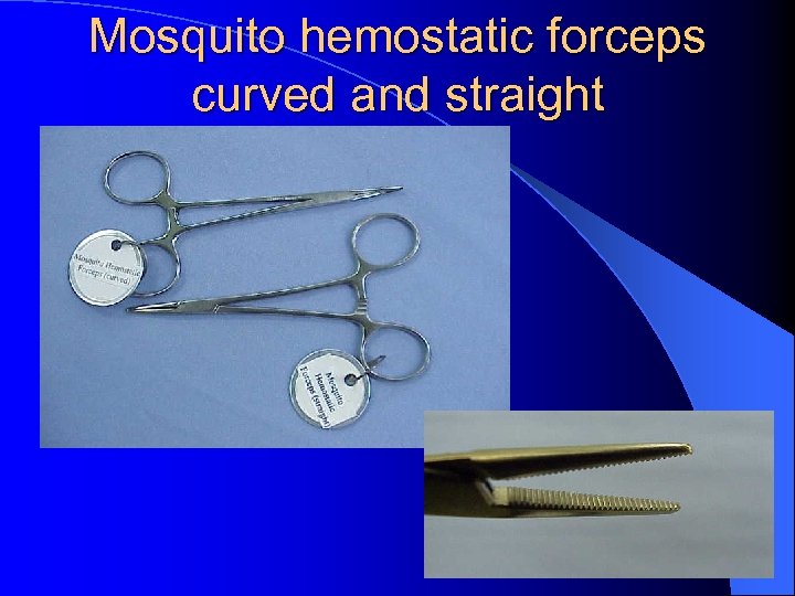 Mosquito hemostatic forceps curved and straight 