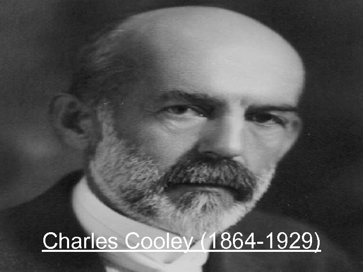 Charles Cooley (1864 -1929) 