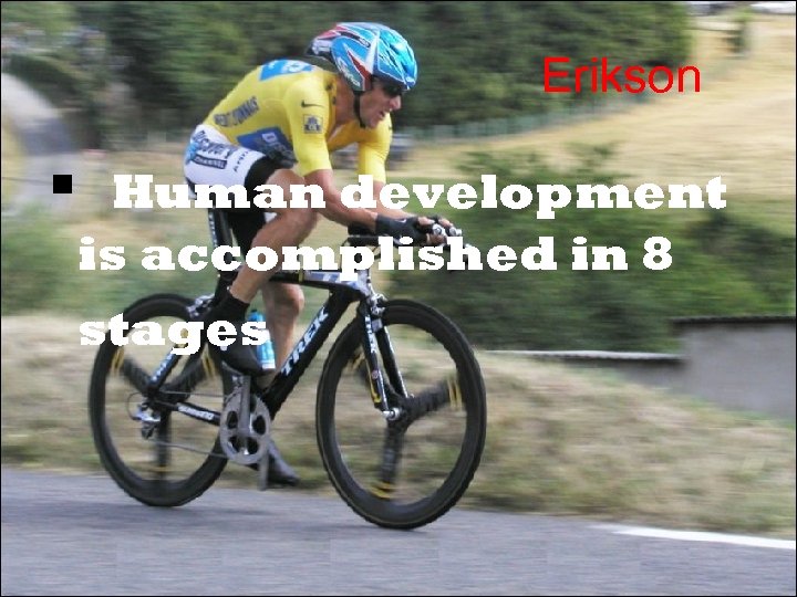 Erikson Human development is accomplished in 8 stages 