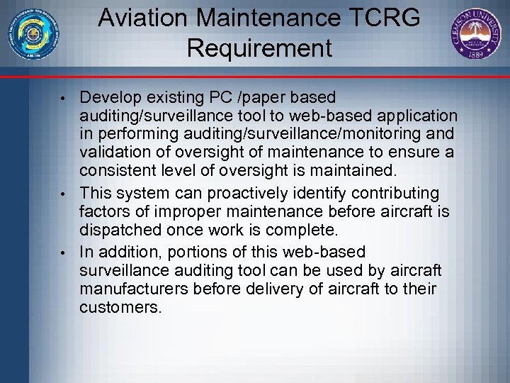 Development of an Industry Standardized Web-based Surveillance