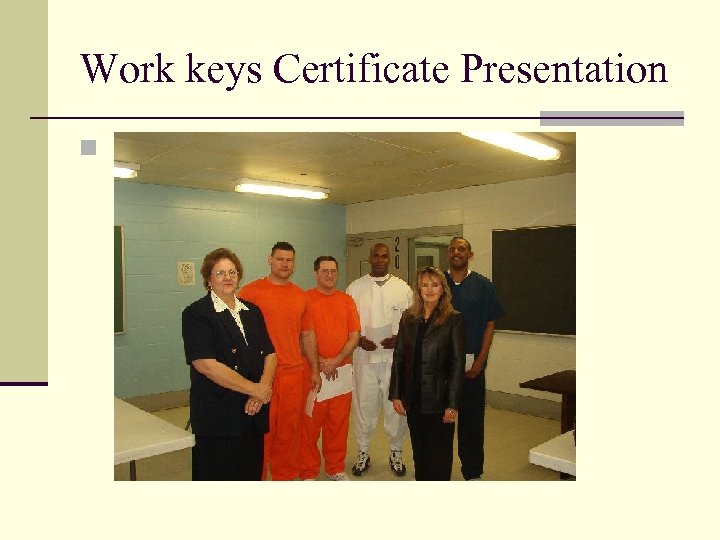 Work keys Certificate Presentation n 