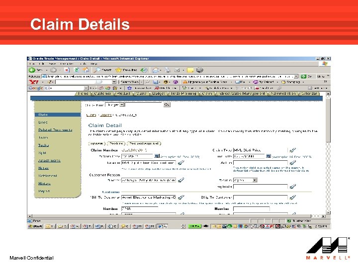 Claim Details Marvell Confidential 