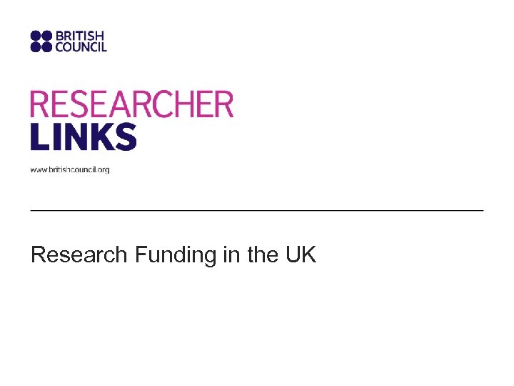 Research Funding in the UK 