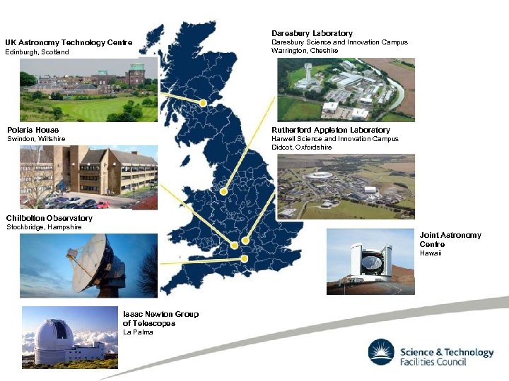 Daresbury Laboratory Edinburgh, Scotland Daresbury Science and Innovation Campus Warrington, Cheshire Polaris House Rutherford