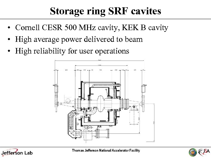 Storage ring SRF cavites • Cornell CESR 500 MHz cavity, KEK B cavity •