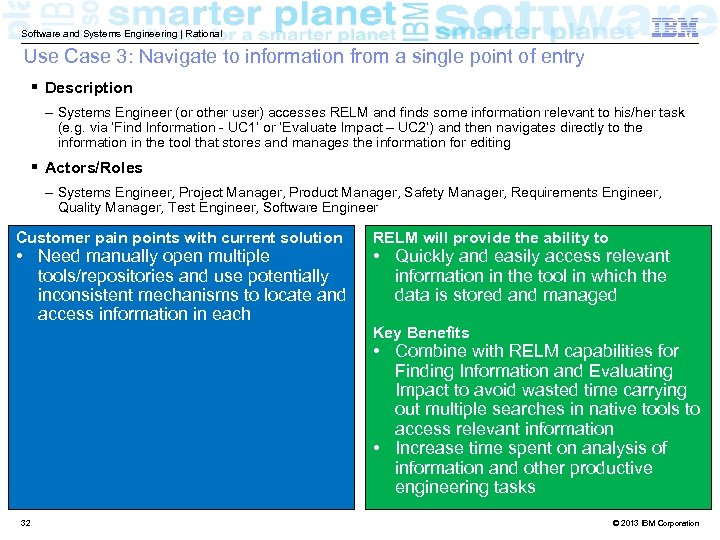 Software and Systems Engineering | Rational Use Case 3: Navigate to information from a