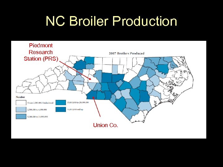 NC Broiler Production Piedmont Research Station (PRS) Union Co. 