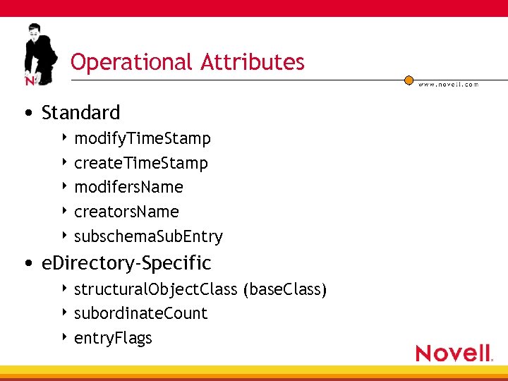 Operational Attributes • Standard 4 modify. Time. Stamp 4 create. Time. Stamp 4 modifers.