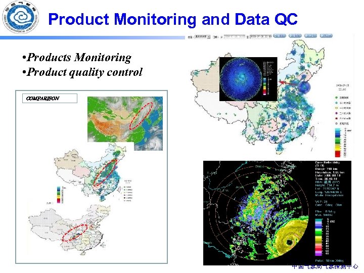 Product Monitoring and Data QC • Products Monitoring • Product quality control COMPARISON 中国气象局气象探测中心