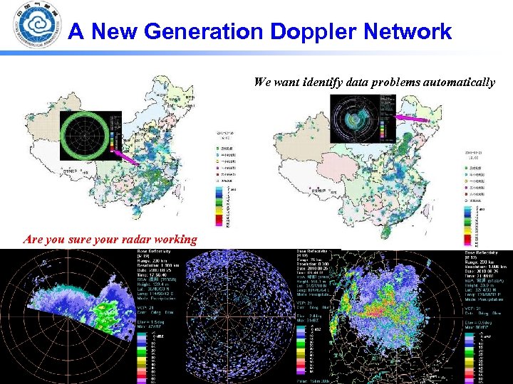 A New Generation Doppler Network We want identify data problems automatically Are you sure