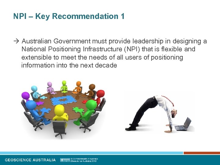 NPI – Key Recommendation 1 Australian Government must provide leadership in designing a National