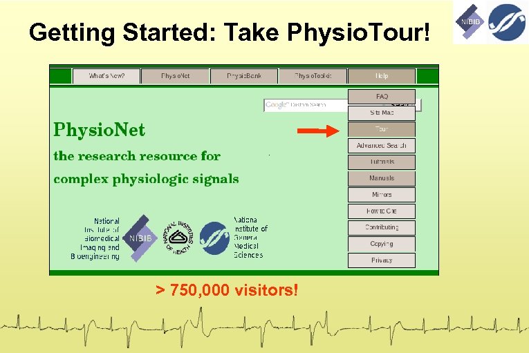 Getting Started: Take Physio. Tour! > 750, 000 visitors! 