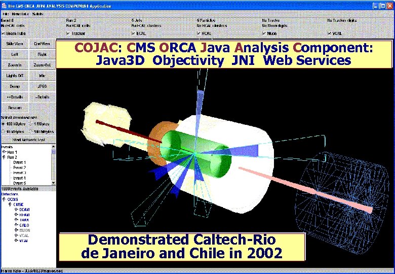 COJAC: CMS ORCA Java Analysis Component: Java 3 D Objectivity JNI Web Services Demonstrated