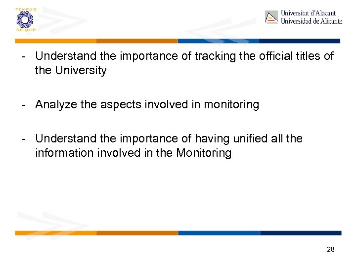 - Understand the importance of tracking the official titles of the University - Analyze