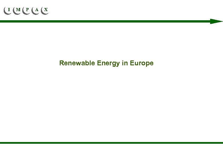 I M P A X Renewable Energy in Europe 