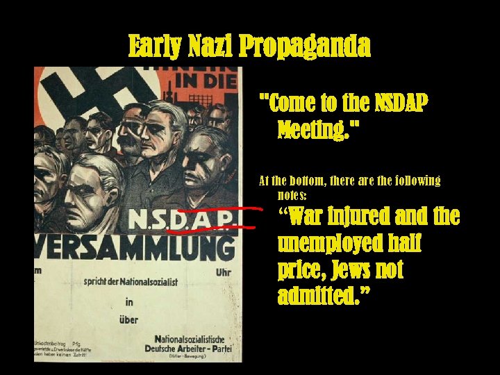 Early Nazi Propaganda 