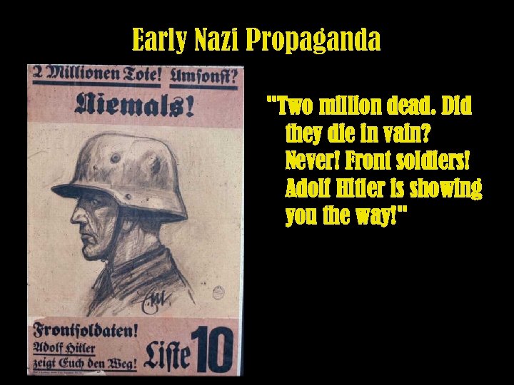 Early Nazi Propaganda 