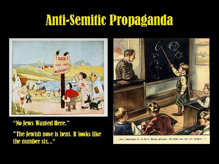 Anti-Semitic Propaganda “No Jews Wanted Here. ” 