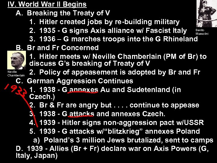 IV. World War II Begins A. Breaking the Treaty of V 1. Hitler created