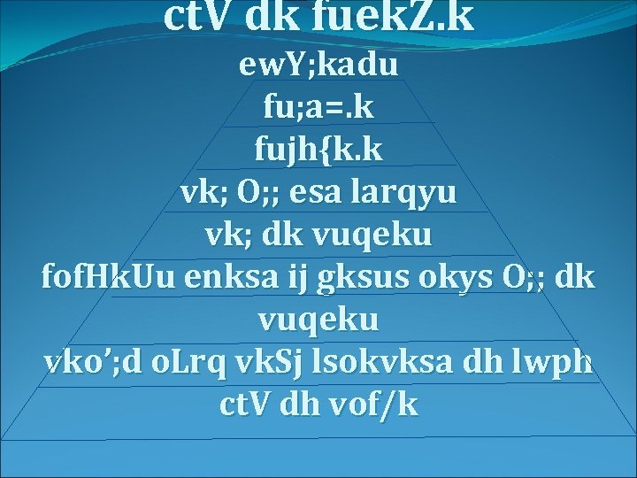 ct. V dk fuek. Z. k ew. Y; kadu fu; a=. k fujh{k. k