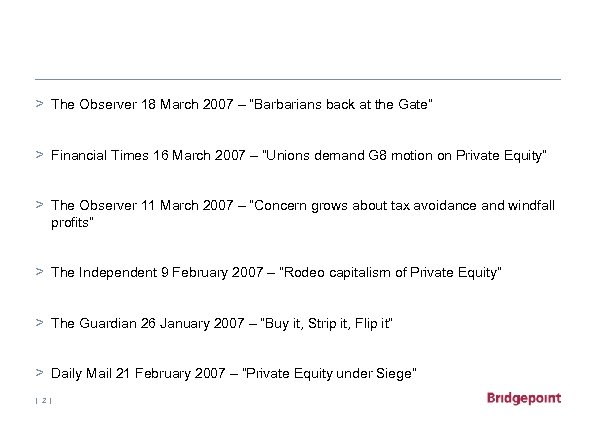 > The Observer 18 March 2007 – “Barbarians back at the Gate” > Financial