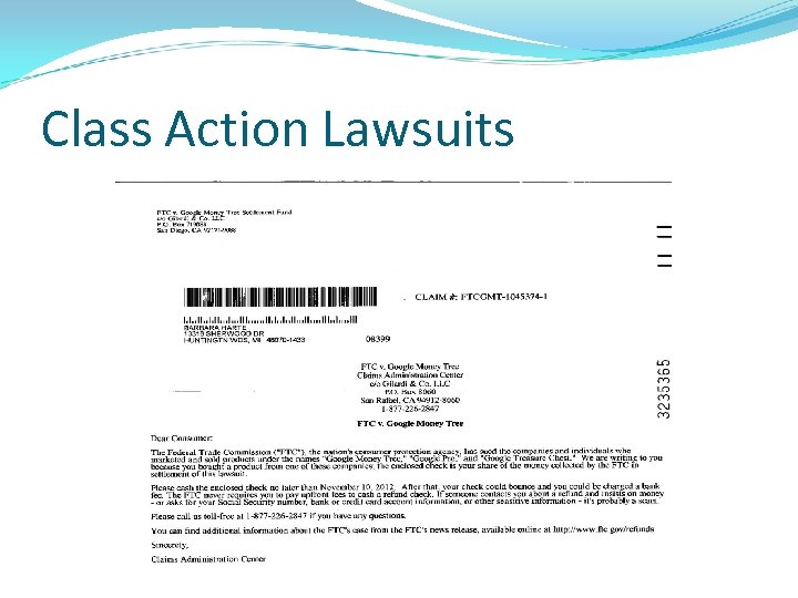 Class Action Lawsuits 