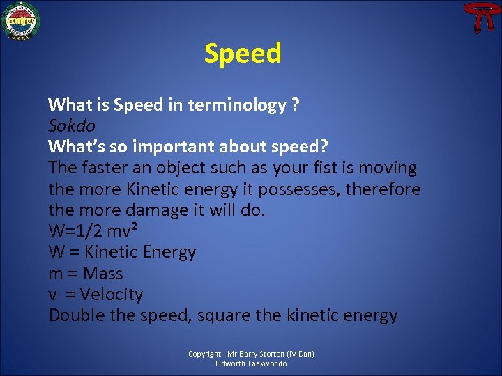 Speed What is Speed in terminology ? Sokdo What’s so important about speed? The