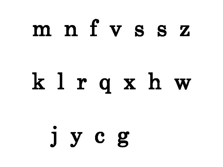 m n f v s s z k l r q x h w