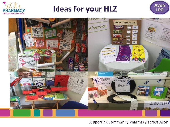 Ideas for your HLZ Supporting Community Pharmacy across Avon 
