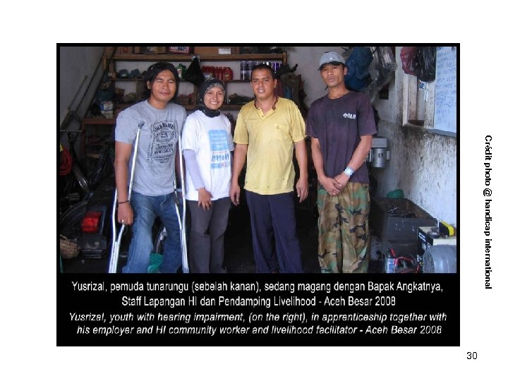 Crédit photo @ handicap international 30 