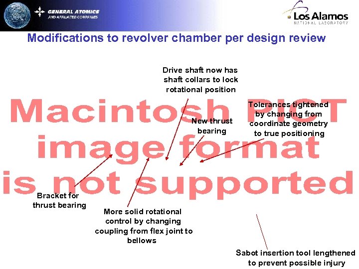 Modifications to revolver chamber per design review Drive shaft now has shaft collars to