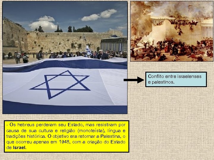 VI- Diáspora dos hebreus: - Depois da destruição de Jerusalém pelos romanos em 70