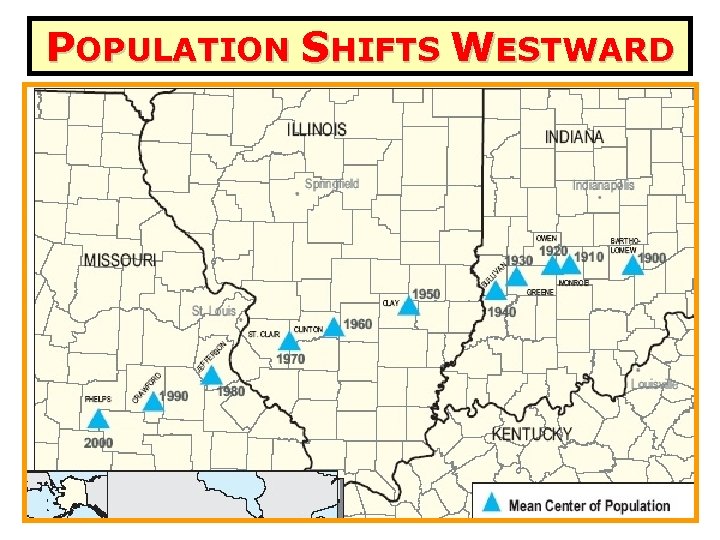 POPULATION SHIFTS WESTWARD 54 