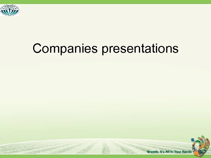 Companies presentations 