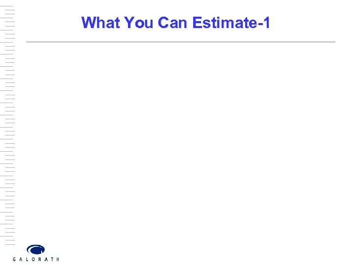 What You Can Estimate-1 