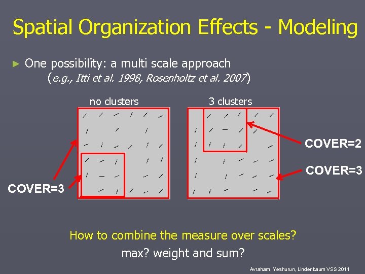 Spatial Organization Effects - Modeling ► One possibility: a multi scale approach (e. g.